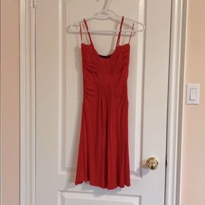 Vintage flowy red dress